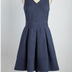 Modcloth You Could Hear a Pinstripe Dress